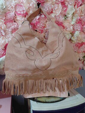 Montana Western Fringe Hobo Large Western Shoulder Top Handle